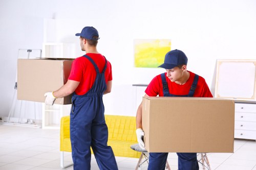 Removals team planning a house move in Chiswick