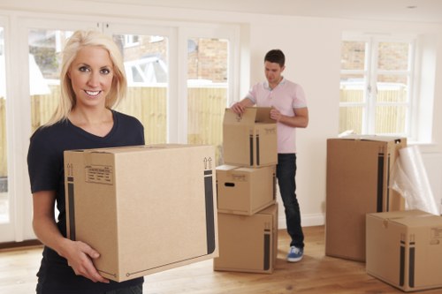Office removals team planning a move in Chiswick