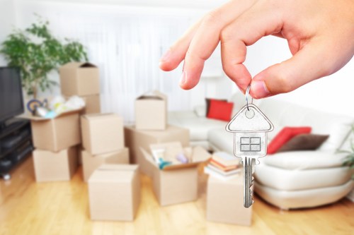Unpacking household essentials into a new Chiswick home