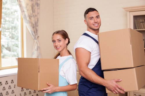 Packed moving van for a Chiswick house or flat relocation