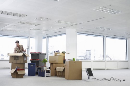 Local office movers handling commercial relocation in west London